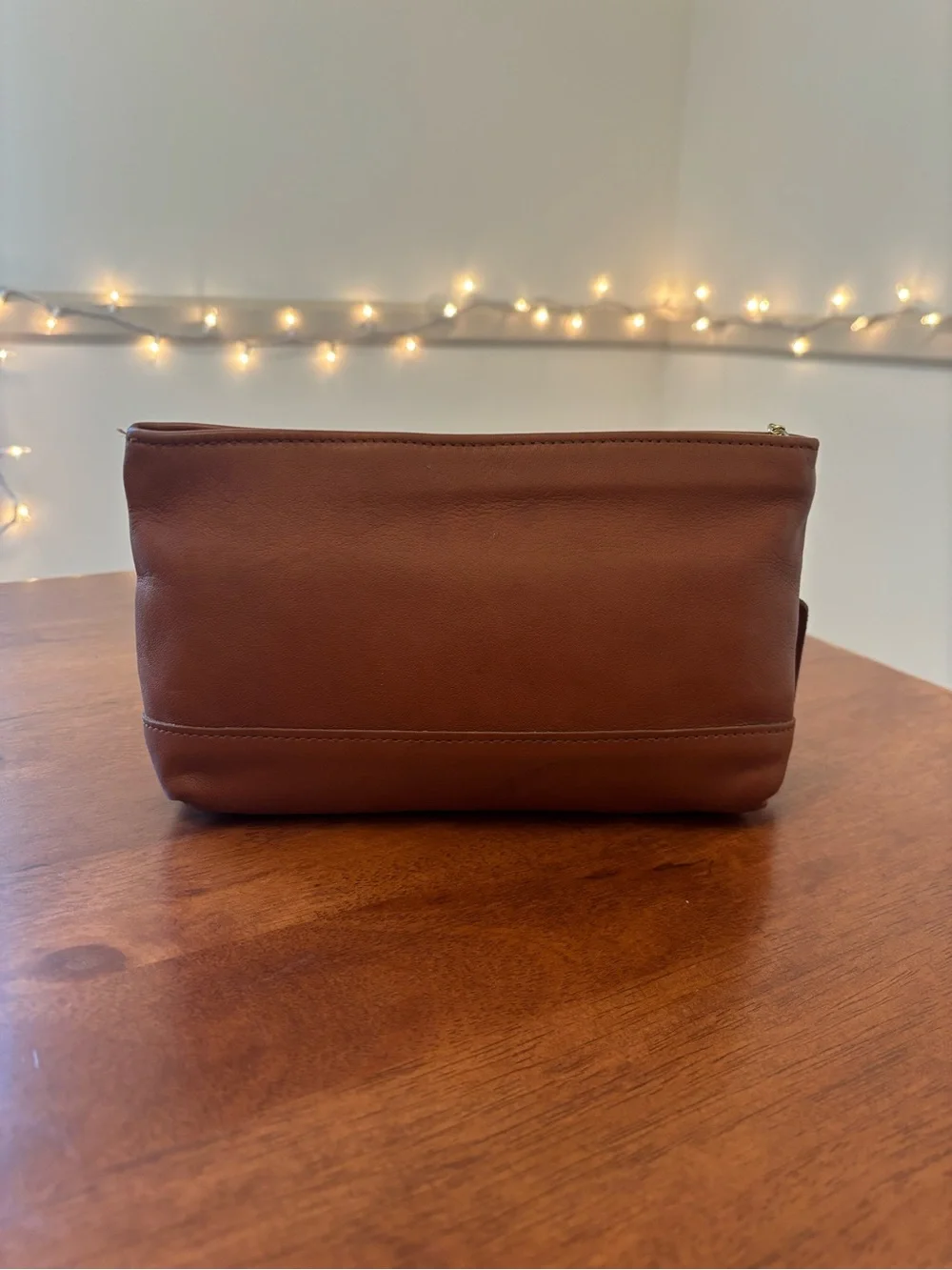 Coach British Tan Vintage 1990s cosmetic bag